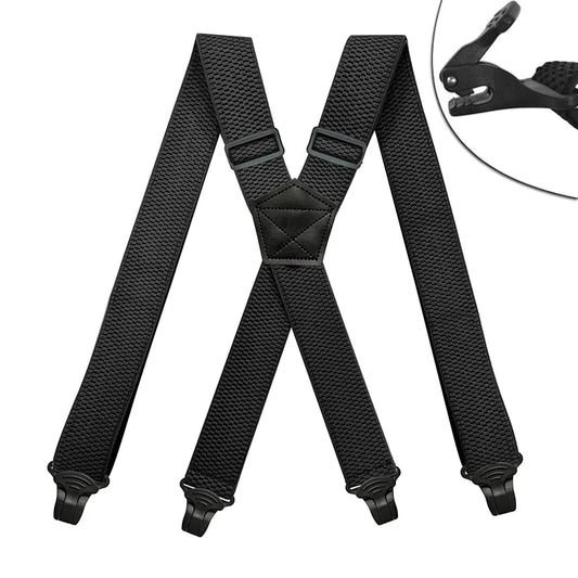 Adjustable X-Back Heavy Duty Men's Suspenders