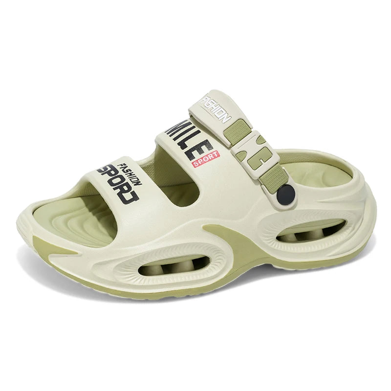 Tongs d'été pour hommes — Semelle souple antidérapante, idéales pour le sport et la conduite.