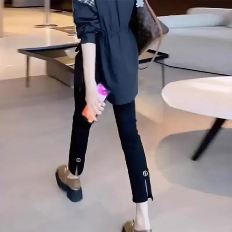 Slim-Jeans für Damen mit hohem Bund und Stretchanteil