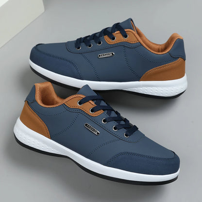 Wasserdichte und atmungsaktive Herren-Lederschuhe für Frühling und Herbst 