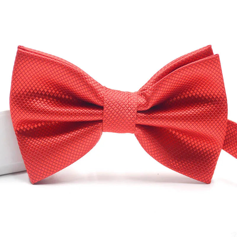 Men's Lightweight Solid Color Butterfly Bow Tie
