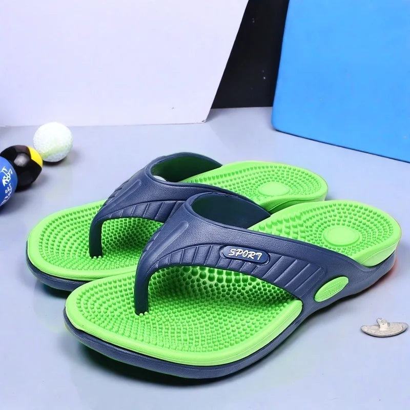Men's Lightweight Massage Sole Indoor Beach Slippers