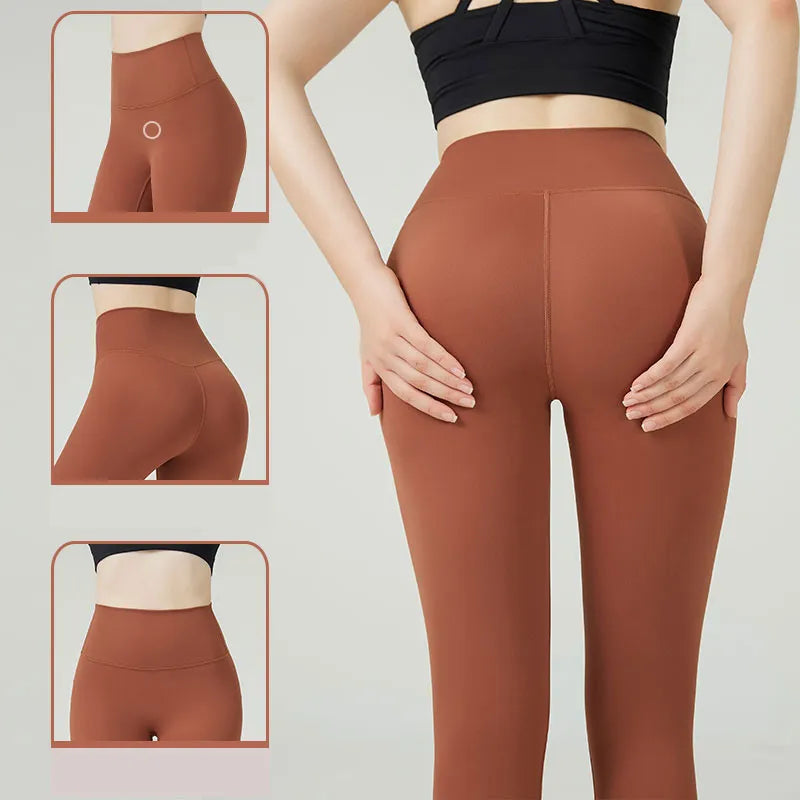 Leggings push-up sans couture pour le fitness des femmes