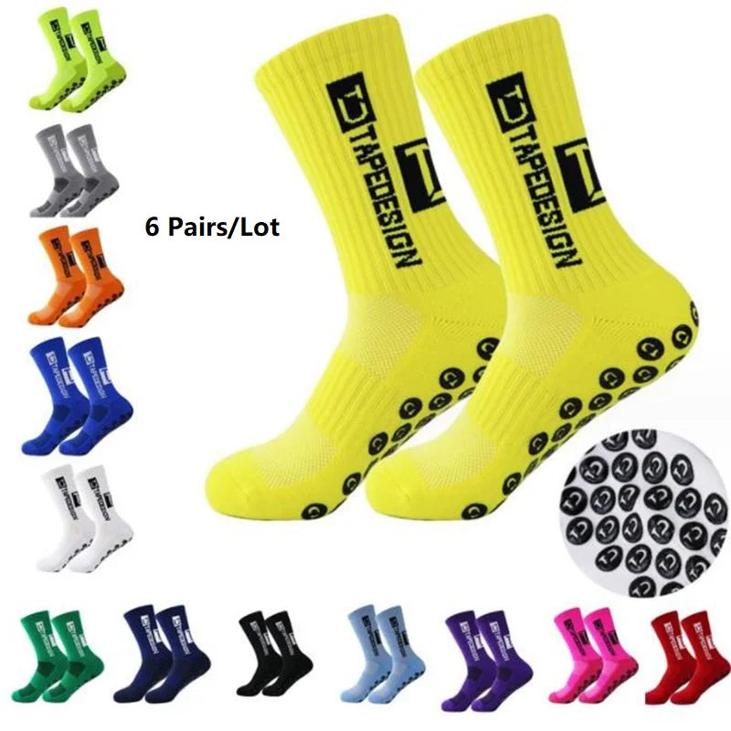 Mid-Calf Anti-Slip Sports Socks for Men