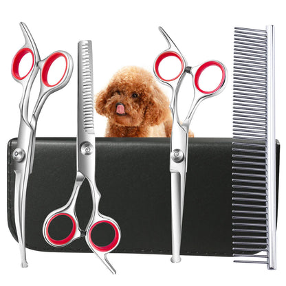 Dog Grooming Scissors Stainless Steel Pet Hair Cutting Scissors Kit