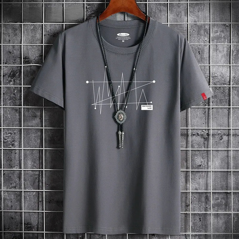 Oversize Loose Cotton Short Sleeve Casual Tshirt