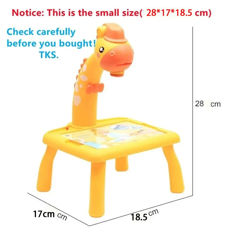 Children's LED Projector Drawing Table Educational Painting Set Learning Board Toy