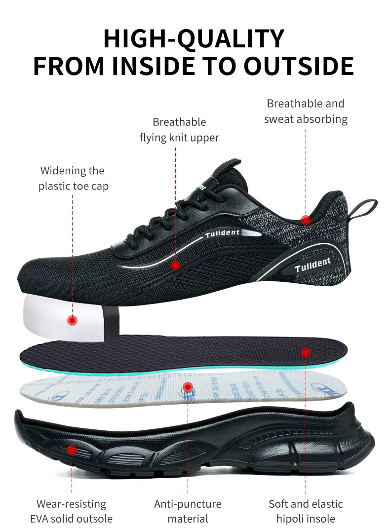 Chaussures de sécurité légères - Baskets pour hommes