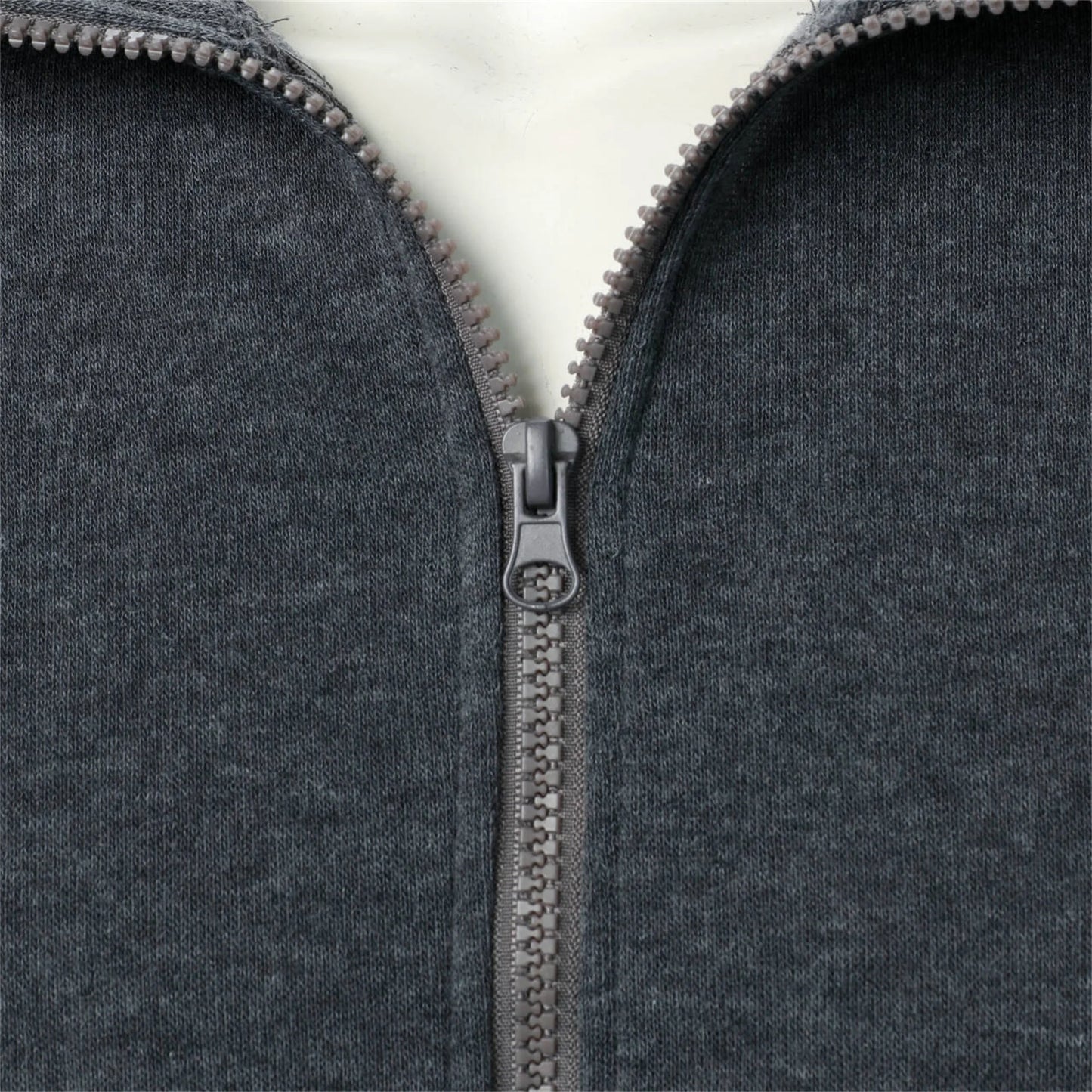 Men's Casual Zipper Stand Collar Hoodie