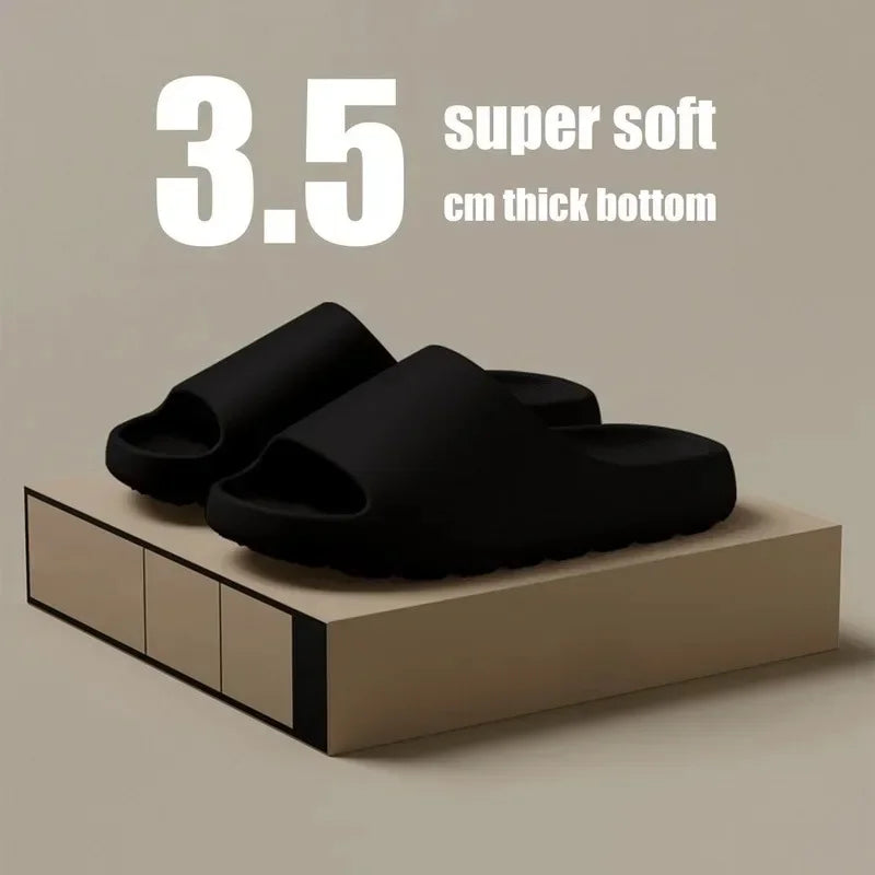 Thick Sole EVA Slides for Men & Women – Soft Bottom Beach Sandals Non-Slip Slippers