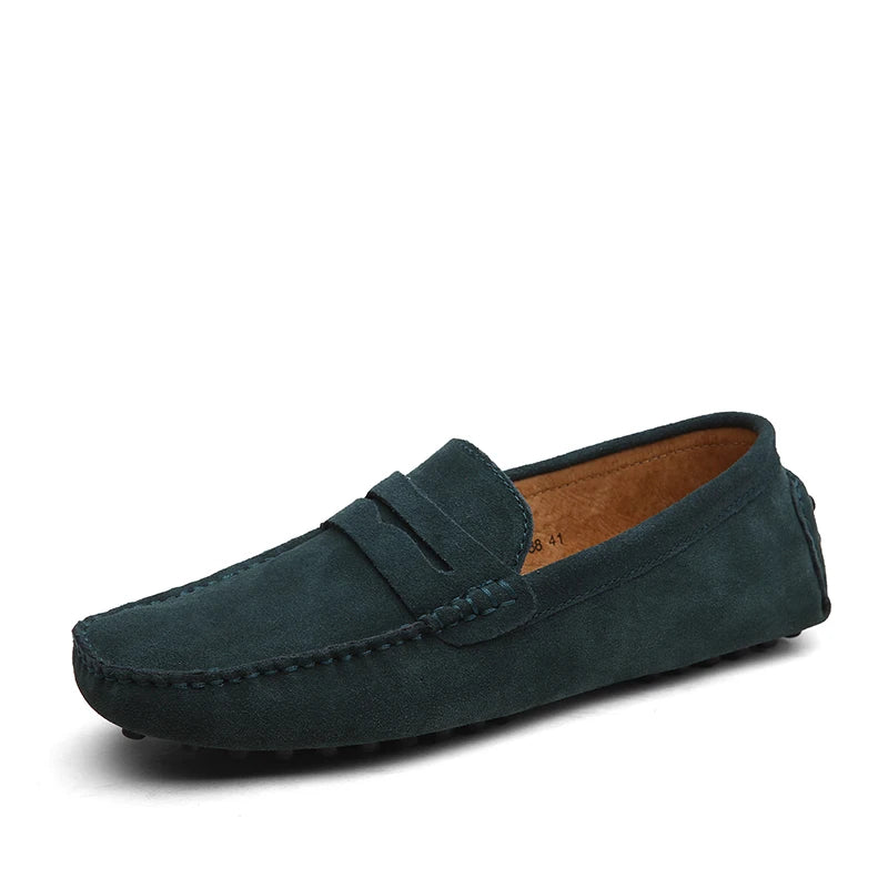 Modische Loafer aus echtem Leder für Herren – Slip-On-Mokassins