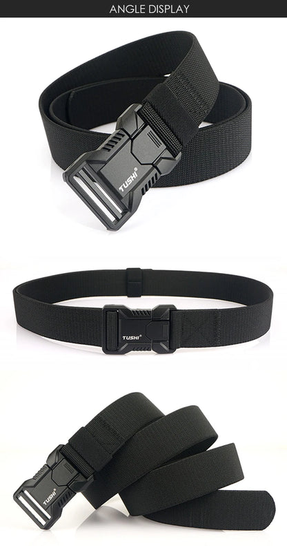 Durable Quick Release Elastic Belt for Men