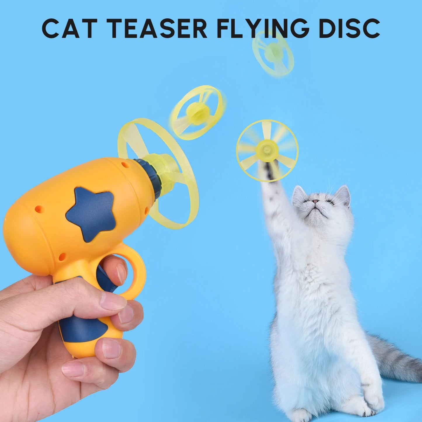Jouet interactif de récupération de teaser pour chat - Jouets de jeu en plein air pour chats