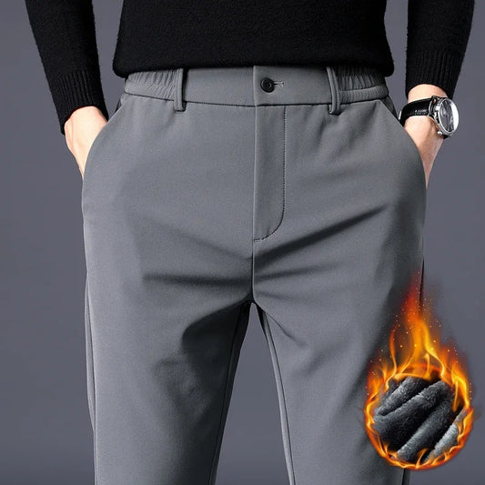 Cozy Grey Slim Fit Pants