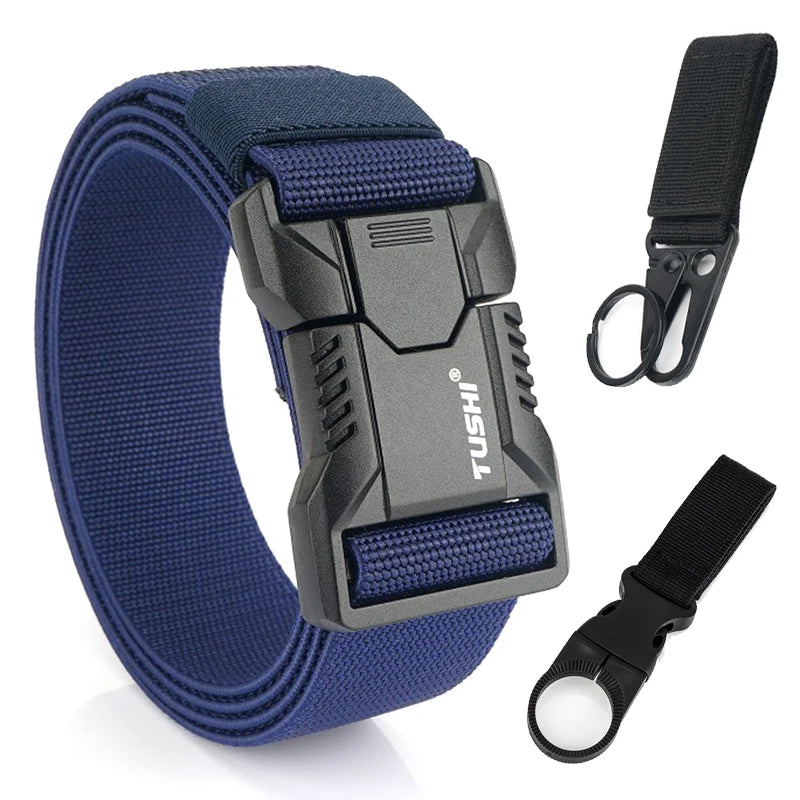 Durable Quick Release Elastic Belt for Men