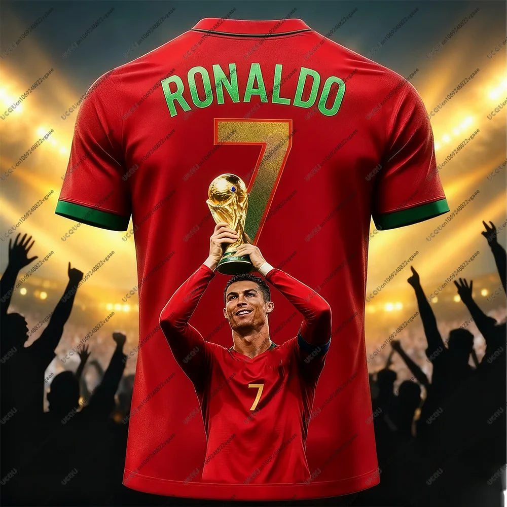 Men's Shiny Breathable Football Jersey T Shirt