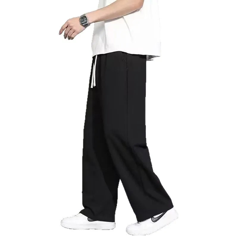Men's Plus Size Loose Fit Fleece‑Lined Sweatpants