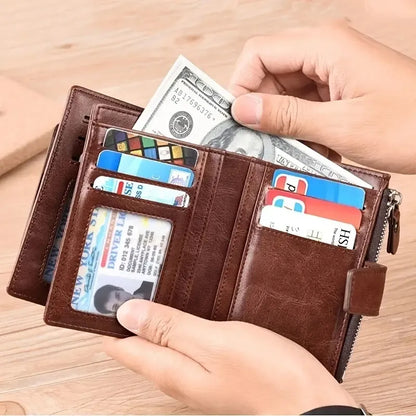 Men's RFID Blocking PU Leather Wallet