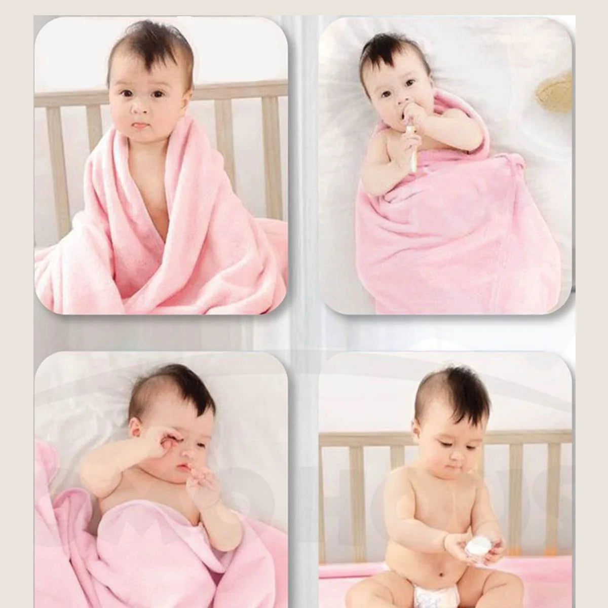 Baby Kids Bath Microfiber High Absorbent Towel Blanket