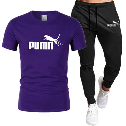 Sommerliches Set aus T-Shirt und Hose aus Baumwolle für Herren