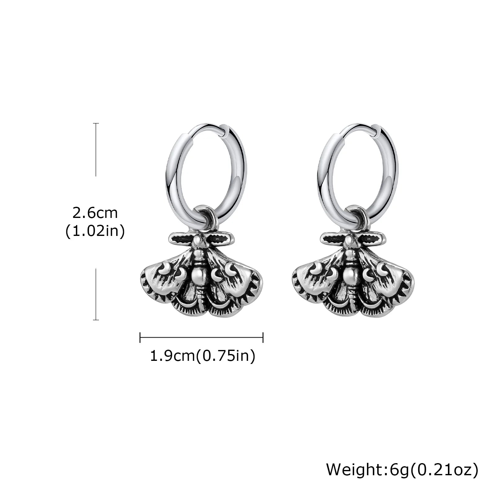 Herren-Ohrstecker-Set aus Edelstahl