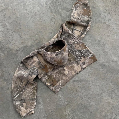 Sweat à capuche camouflage rétro Y2K pour hommes et femmes | Unisexe