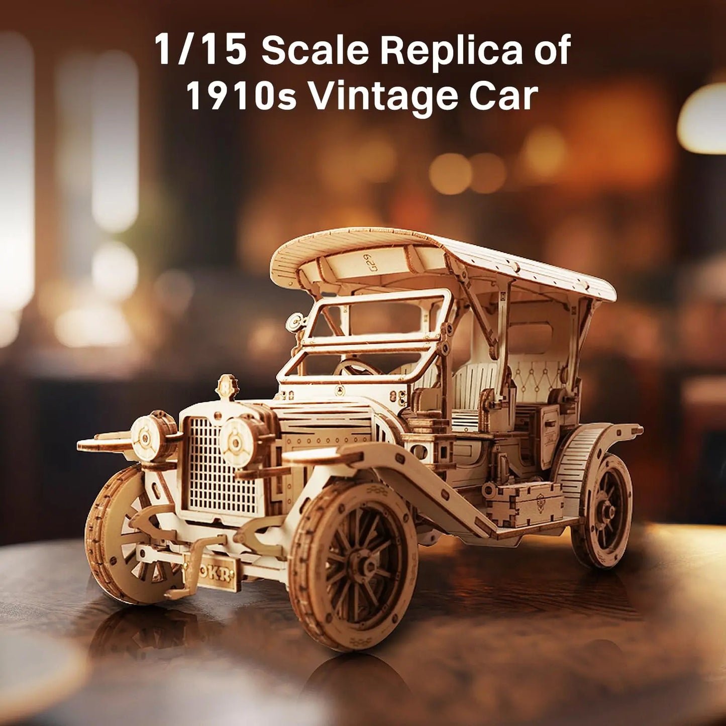Wooden Puzzle MC801 Vintage Car Toys for Kids