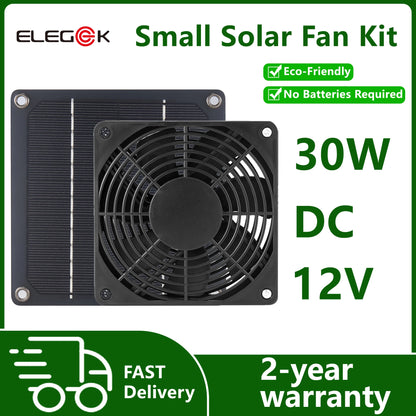 Monocrystalline Solar Powered Fan Kit For Camping