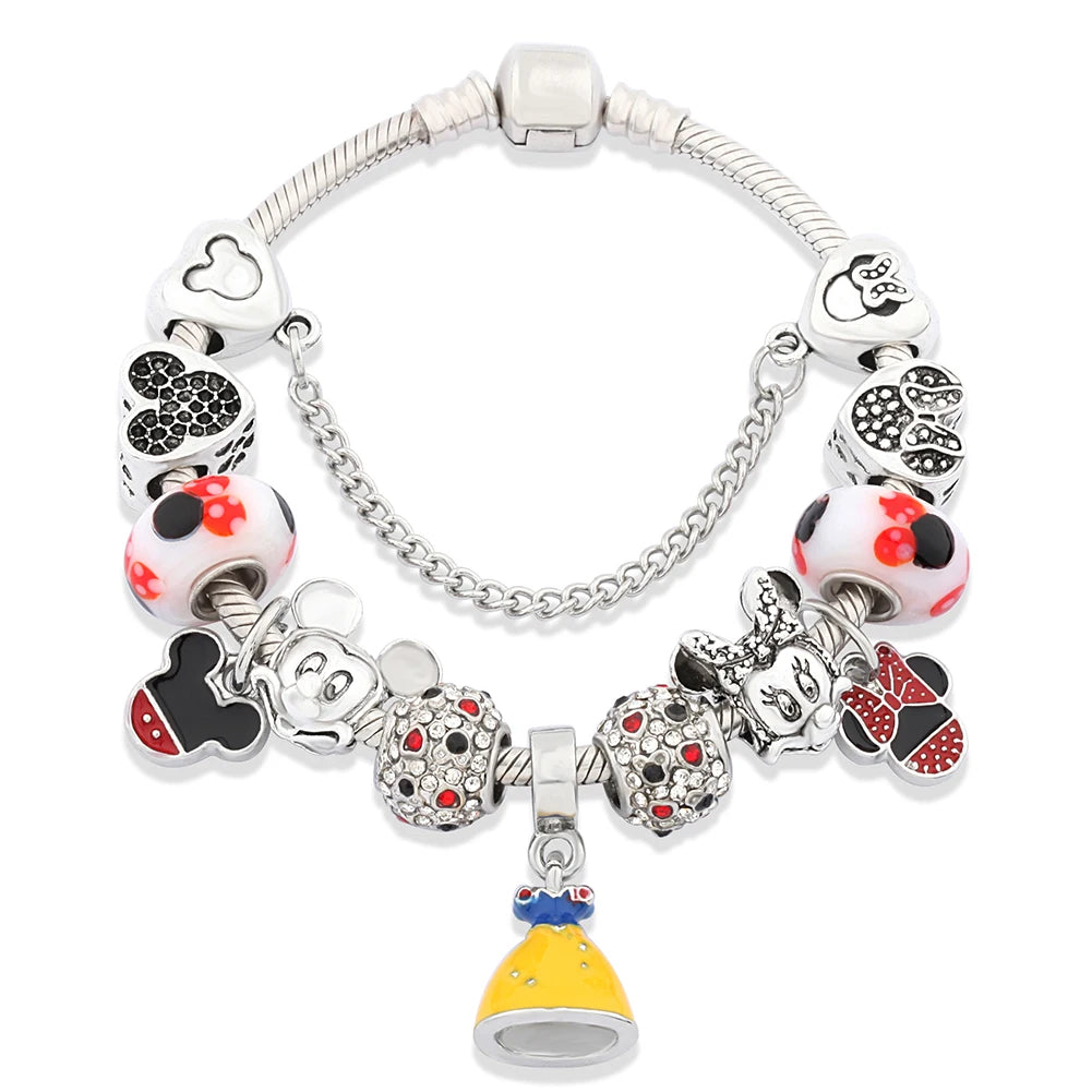 Charm-Armbänder mit Kristallperlen für Damen