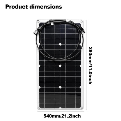 100A Flexible Monocrystalline Silicon Solar Panel Kit
