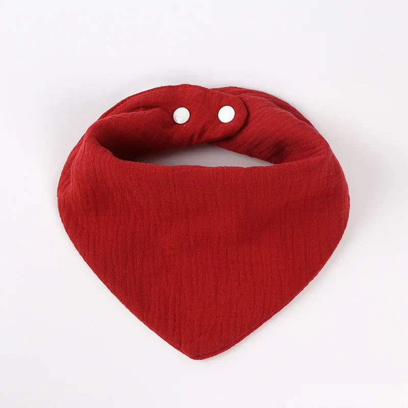 Neugeborenes Baby füttert Sabberlätzchen, Baumwollzubehör, einfarbig