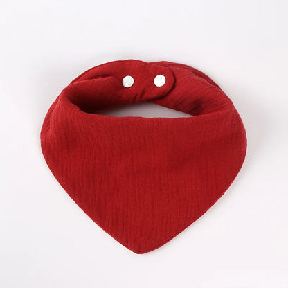 Neugeborenes Baby füttert Sabberlätzchen, Baumwollzubehör, einfarbig