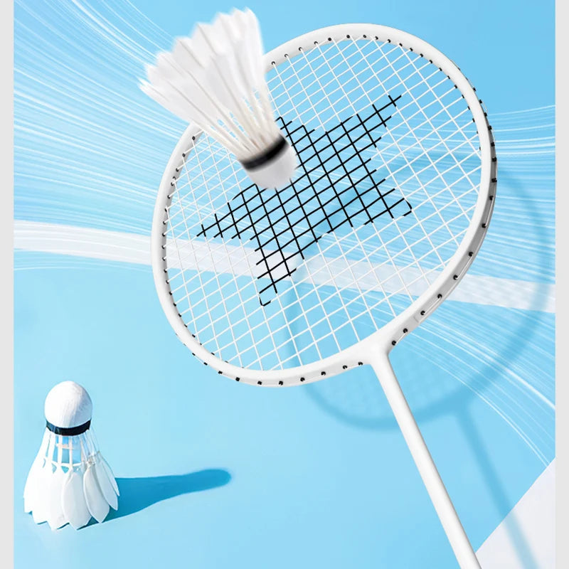 Raquettes de badminton professionnelles avec 2 volants et sac à dos