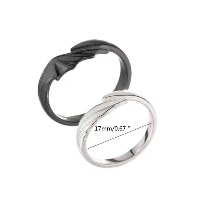 Angel Devil Open Matching Couple Ring