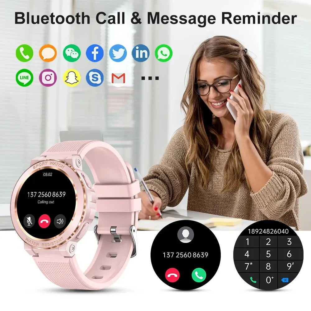 Women Waterproof Bluetooth Call IP68 Smartwatch