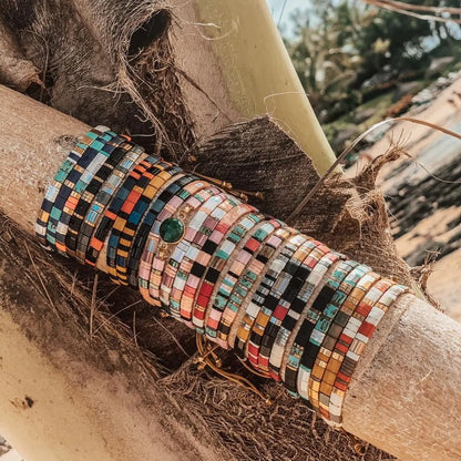 Tila Beads Elastic Bracelet Sets for Women
