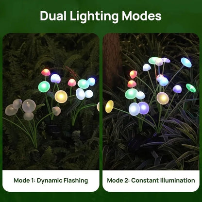 Waterproof Decor LED Solar Mushroom Lights