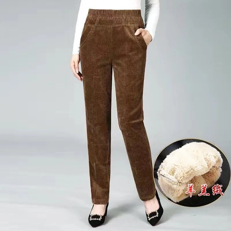 pants women, pencil pants, high waist pants, corduroy women's pants, womens corduroy, warm pants, jeans women