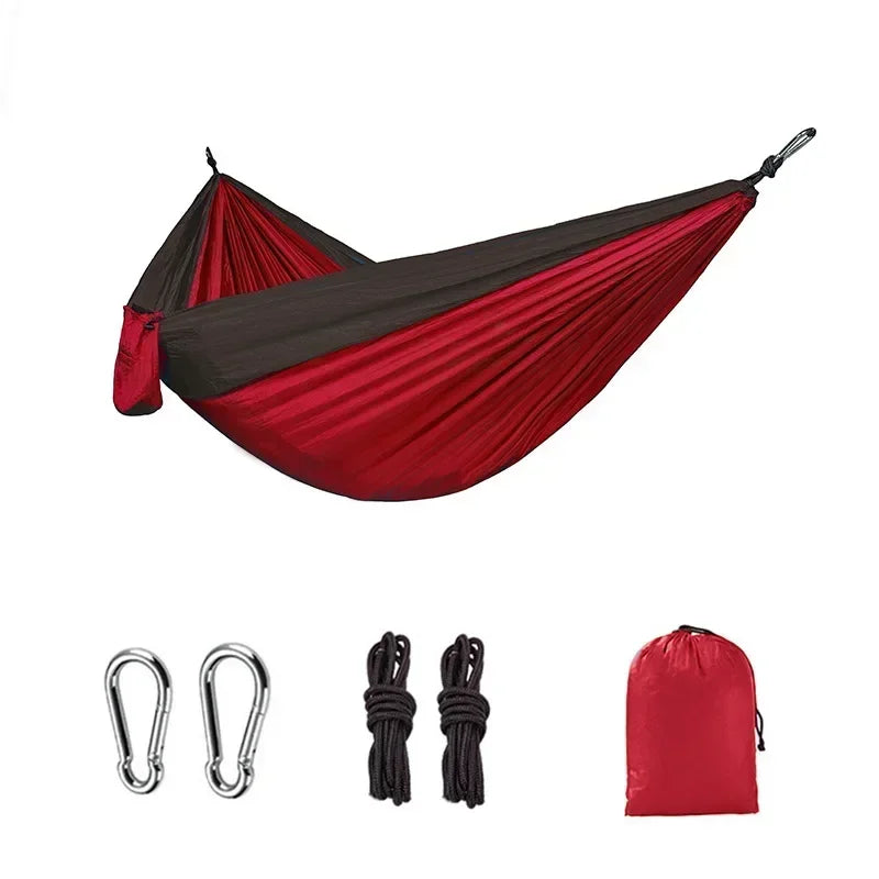 Hamacs simples en toile de parachute pour camping en plein air