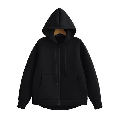 Women Streetwear Solid Hoodie Sweatshirts