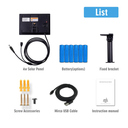 Foldable 4W Waterproof Micro USB Solar Panel