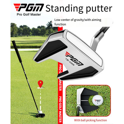 Putter debout PGM : manche bas en acier inoxydable