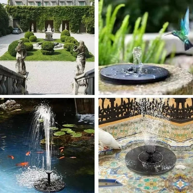 Mini Swimming Pool Circular Solar Fountain Pump