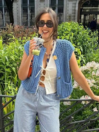 Gilet pull ample à la mode coréenne
