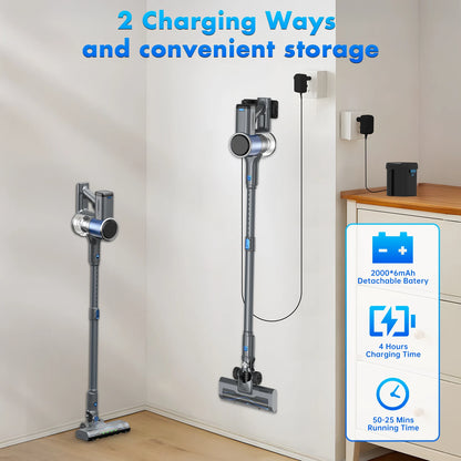 V10 Cordless Vacuum Cleaner 50KPA Powerful Suction Handheld Smart Home Vacuum