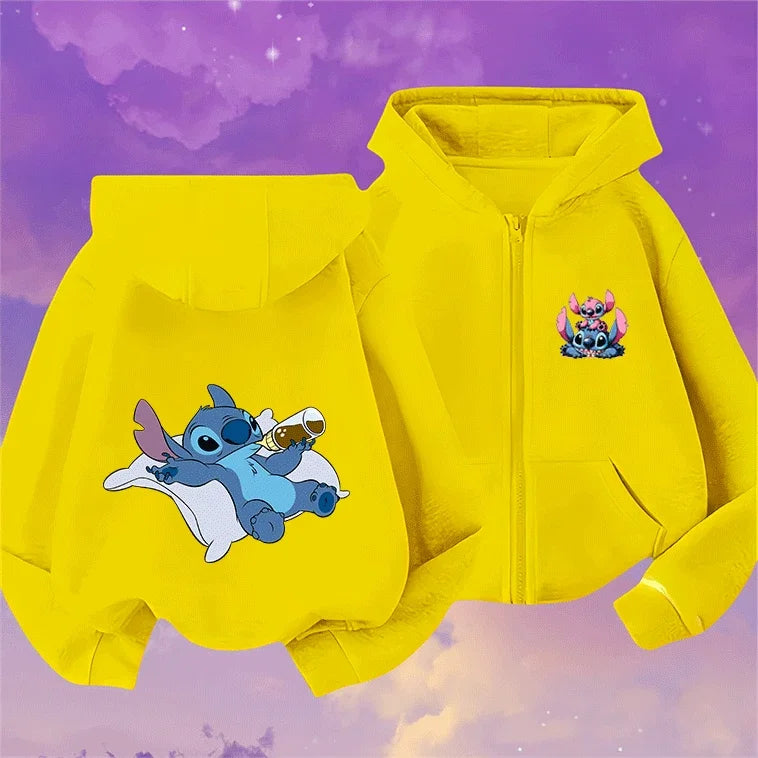 90s Cartoon Lilo and Stitch Hoodie - Cute Anime Sweatshirt