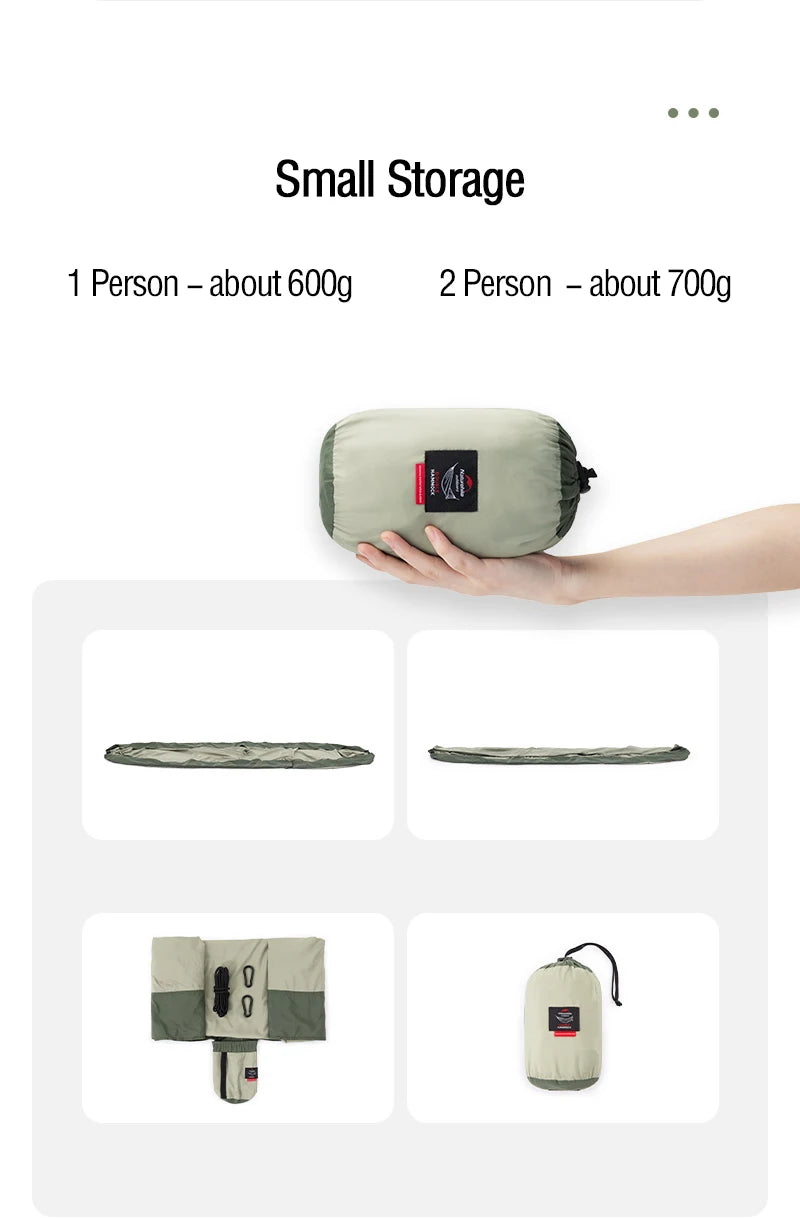 Hamac balançoire ultraléger résistant aux déchirures pour 2 personnes