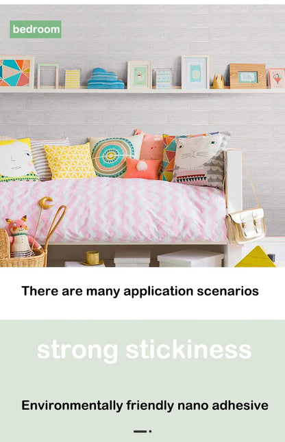 Autocollants muraux en mousse auto-adhésifs 3D imperméables pour la décoration intérieure