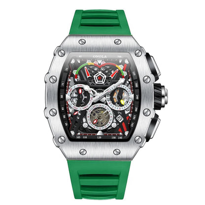 Multifunktionale wasserdichte Sport-Chronographenuhr für Herren