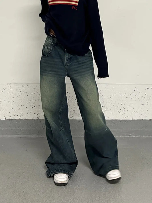 Baggy Jean - Pantalon en jean Femme Streetwear